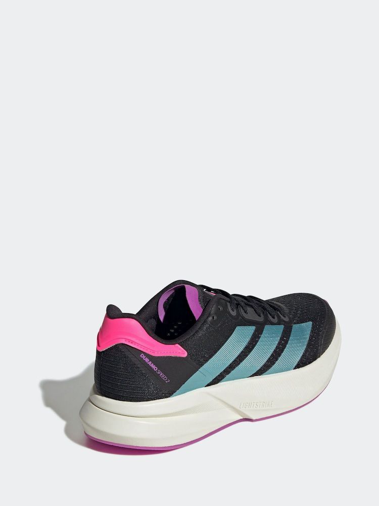 Women's adidas Duramo Speed 2 Running Shoes in Black/Pink 38 2/3