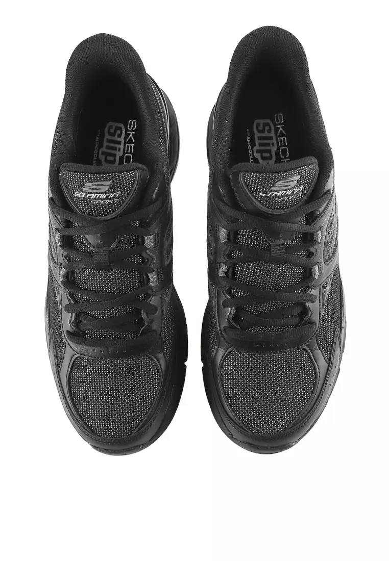 Skechers Stamina Black Trainer