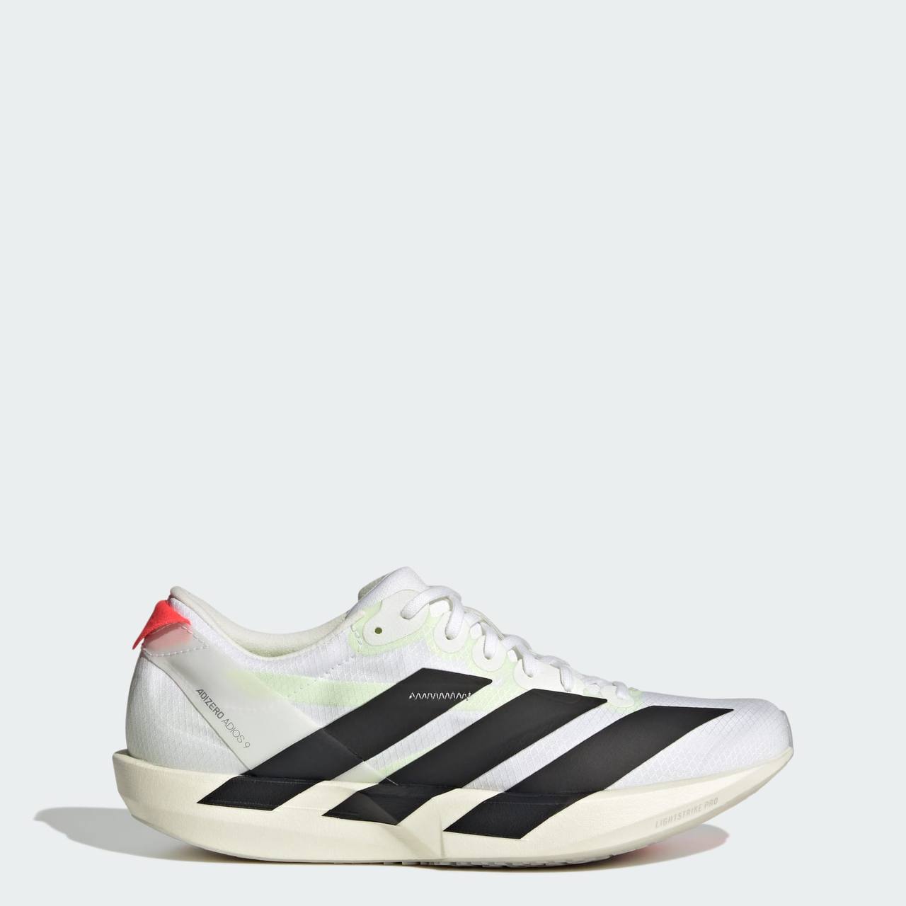 White adidas Adizero Adios 9 Running Shoes