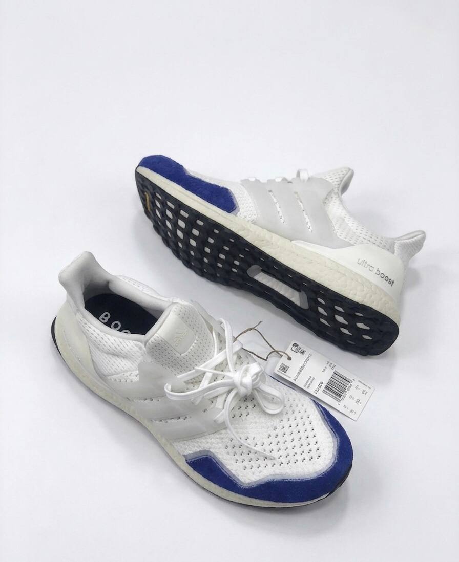 White & Blue Adidas Ultraboost 1.0 DNA Sneakers