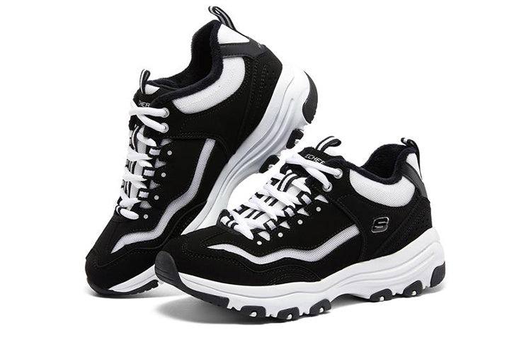 Skechers I-Conik Black White Trainers